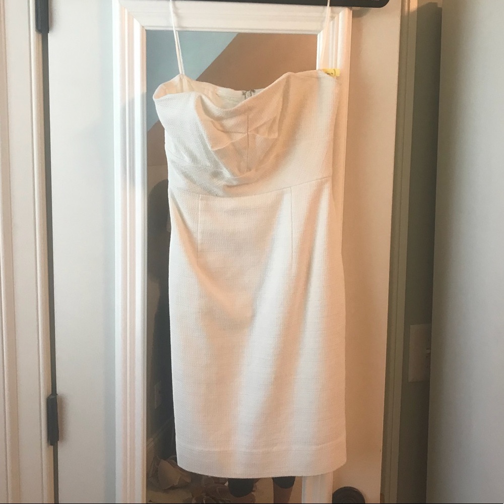 Trina Turk Strapless Dress. Size 0. White - Picture 1 of 2